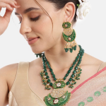 Gold-Plated Kundan Jewellery Set